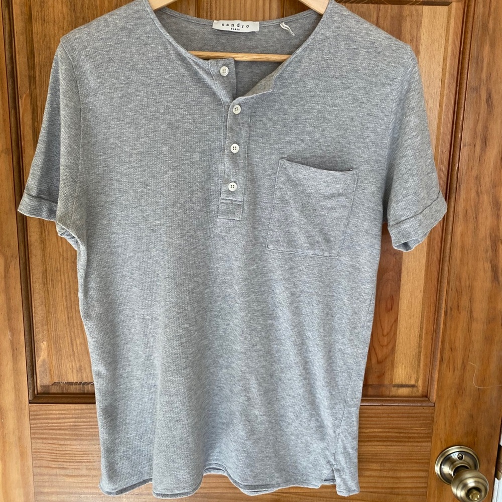Sandro Paris short sleeve henley